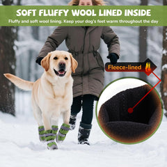 TEWIWAP wool-lined interior keeps paws warm during cold adventures