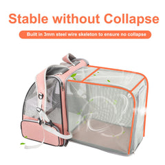 Texsens traveler bubble backpack expanded tent demonstrates extra space for comfort