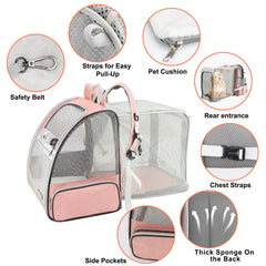Texsens traveler bubble backpack removable mat provides easy cleaning and cozy interior