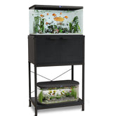 TFK vertical two-layer stand supports a 20-29 gallon aquarium, saving space.