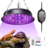 TFNN Reptile Light front view demonstrating full spectrum and UVB modes for bright habitat lighting.