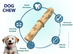 THATUWOOD Coffee Wood Dog Chew Stick teething moment with safe non-toxic chew.