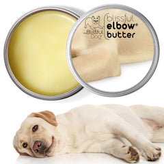 Aplicación rápida de The Blissful Dog, suaviza codos ásperos sin dejar grasa.