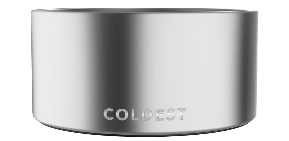 The Coldest Water anti-rust 200 oz dog bowl emphasizes durability and capacity.