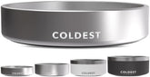 Coldest Dog Bowl en acero inoxidable con acabado pulido para limpieza rápida