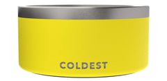 The Coldest Water Colddog Bowl insulated stainless steel close up showing triple wall insulation