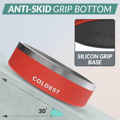 The Coldest Water dog bowl anti-slip base prevents spills during meals