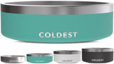 The Coldest Water dog bowl insulated metal close-up highlights durability for energetic pets.