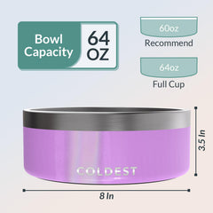 The Coldest Water triple-wall-insulation emphasizes temperature retention and durability.