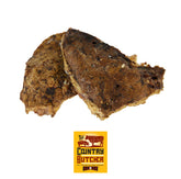 The Country Butcher Beef Lung Dog Treats bag front showing natural chew for dogs