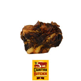 The Country Butcher meaty beef knuckle dog bones close-up texture for durable chewers.