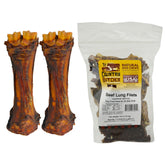 THE COUNTRY BUTCHER beef shank bones for large dogs provide long-lasting chew.