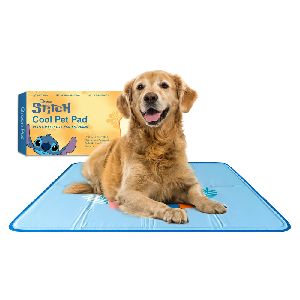 The Green Pet Shop Cool Pet Pad Large Stitch design cooling relief for pets