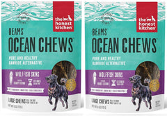 The Honest Kitchen Beams packaging shows two 6-ounce bags for easy portioning and freshness.
