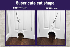 The Kitty Pass interior cat door open view demonstrates easy, safe access for a cat.