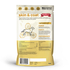 The Missing Link dog coat-shine closeup hints at a healthier, glossy coat.