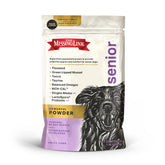 The Missing Link senior dog supplement bag front shows vet-formulated powder for joint and brain support.