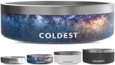 The Coldest Water dog bowl anti-rust metal shows durable stainless steel for lasting use.