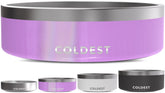 The Coldest Water triple-wall insulated dog bowl keeps water cooler during active play.