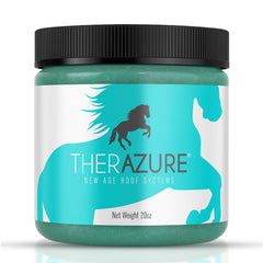 Therazure horse hoof thrush clay jar closeup highlighting deep-penetration hoof care