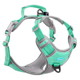 ThinkPet no-pull harness front clip teal aids controlled walks