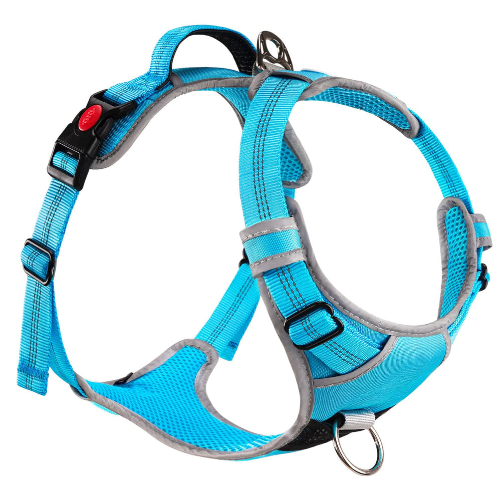 ThinkPet No-Pull Harness front clip improves leash control for training