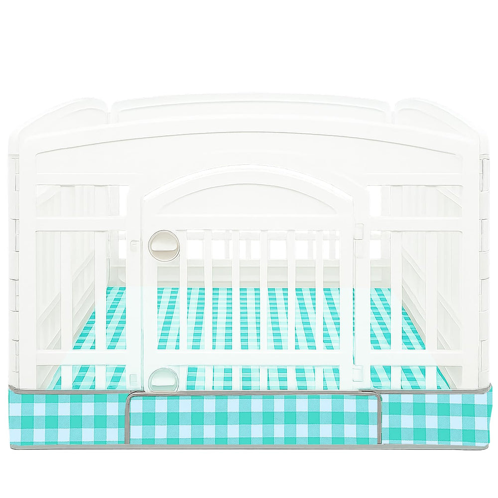THINMUHAND dog playpen bottom pad laid out in a 36-inch pen for clean, dry floors.