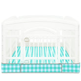 THINMUHAND dog playpen bottom pad laid out in a 36-inch pen for clean, dry floors.