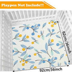 THINMUHAND dog playpen bottom pad waterproof layer keeps the area dry during use.