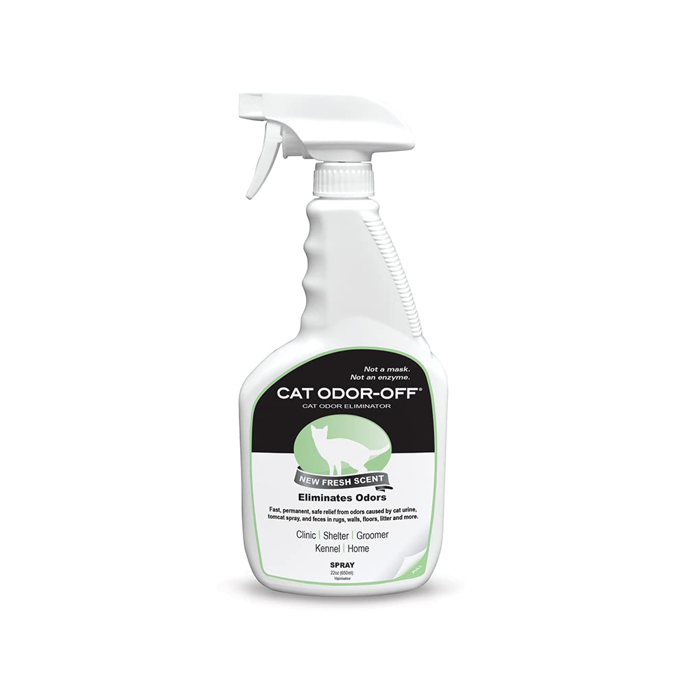 Thornell Cat Odor-off 22oz bottle demonstrates vet-grade odor removal for carpets.