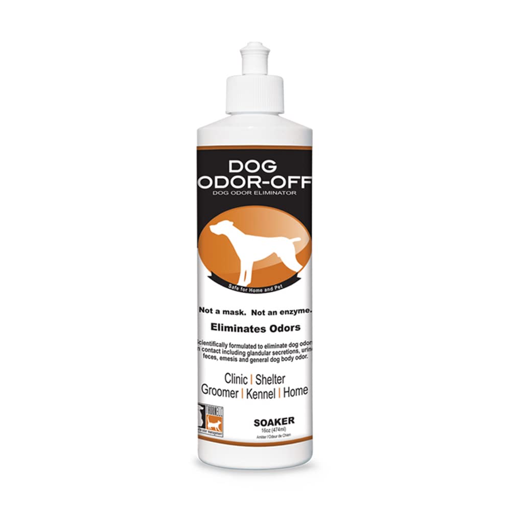 Thornell Dog Odor-Off bottle cap close-up for targeted odor control on carpets.