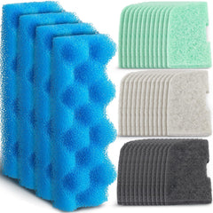 Threlaco bio foam 4-pack enhances beneficial bacteria for steady aquarium filtration