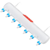 Threlaco 7-pacifier small animal milk feeder front view shows multi-animal feeding setup for efficiency.