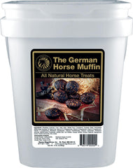 Thunbest DPD German Horse Muffin serving image highlights all-natural treats for daily feeding and training.