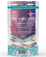 TickledPet Capelin dog treats wild catch North Atlantic sustainability label highlight