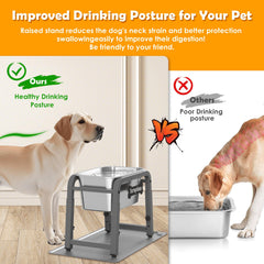 TIDANT adjustable-height stand at 11.4–16.7 inches for comfortable drinking