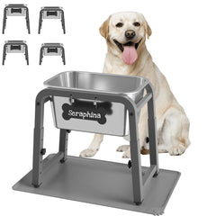 TIDANT elevated water bowl with 1.85-gallon capacity for large dogs