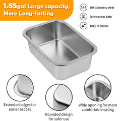 TIDANT rust-resistant metal frame with non-slip feet for stability