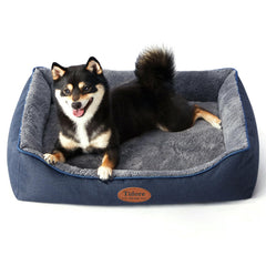 Tidore orthopedic dog bed with egg-crate foam supports joints and comfort.