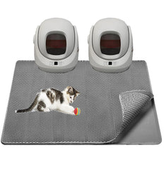 TidyNuts cat litter mat overview showing extra-large coverage reduces tracking