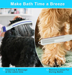 TidyNuts dog shower attachment with lick mat helps calm pets during baths.