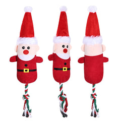 tiggell Christmas 3-pack dog toys organized for shared playtime
