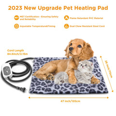 Temperature-control detail on Tikaton MET heating pad for safe warmth