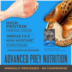 Tiki Cat Solutions kibble highlighting omega 3 and omega 6 fatty acids