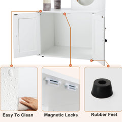Timberer litter box enclosure sisal rope climbing area for scratching and play