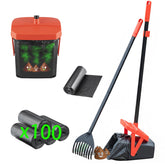 TIMINGILA 36-inch pooper scooper swivel-bin for easy yard cleanup without bending.