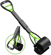 TIMINGILA Pooper Scooper con manija larga para recoger excrementos sin arrodillarse.