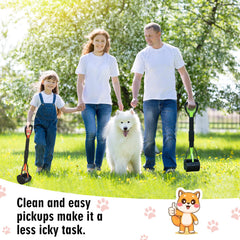 TIMINGILA Pooper Scooper no touch design keeps hands clean while scooping.