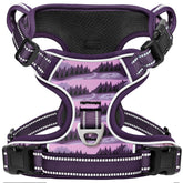 Timos dog harness Moon Night XS shows three quick-release buckles for easy on-off.