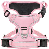 Timos No Pull Dog Harness front view with quick-release buckles for easy on/off